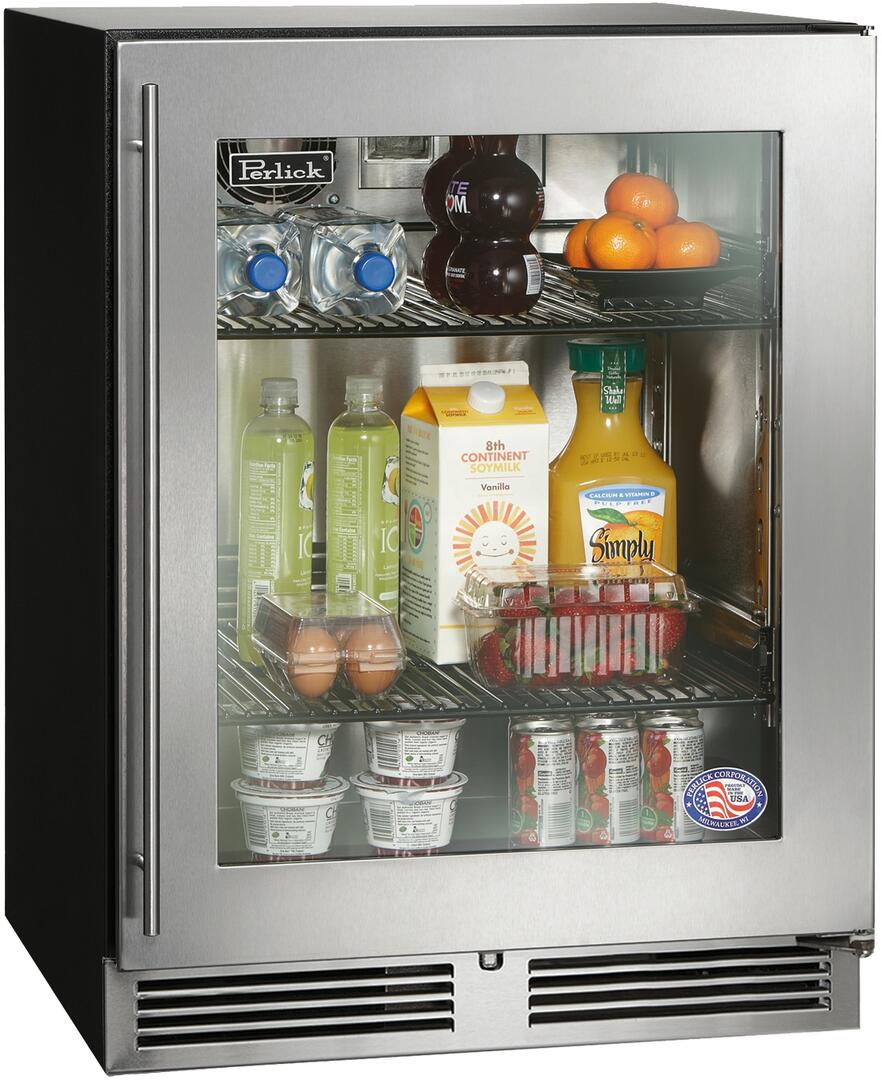 Perlick 24 inch Series 4.8 cu.Ft Compact Refrigerator HA24RB-4-3 Refrigerators HA24RB-4-3R Luxury Appliances Direct