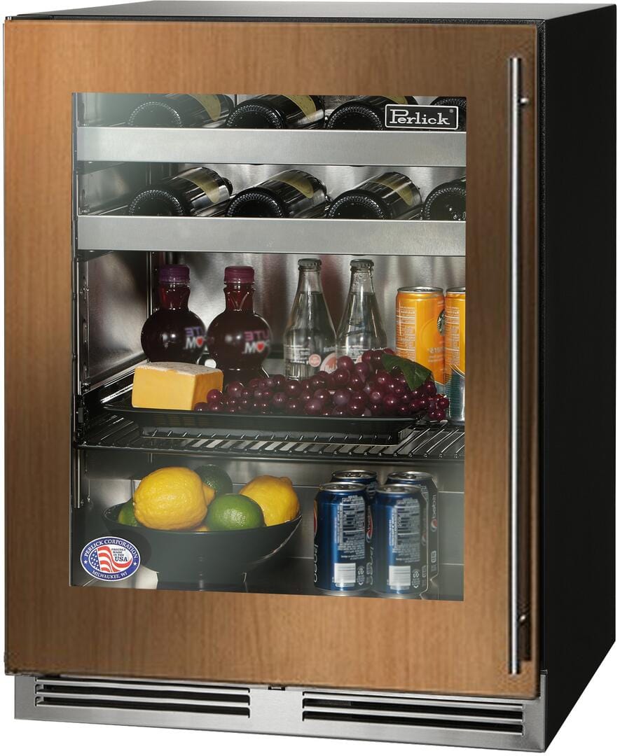 Perlick 24 inch Series Built-In Beverage Center HA24BB-4-4 Beverage Centers HA24BB-4-4L Luxury Appliances Direct