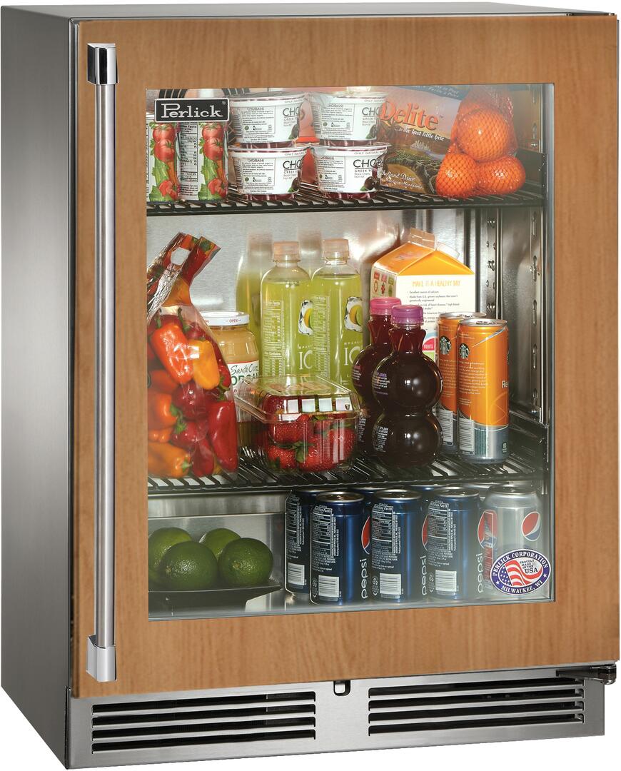 Perlick 24 inch Signature Series 3.1 cu ft Compact Refrigerator HH24RO-4-4 Refrigerators HH24RO-4-4R Luxury Appliances Direct