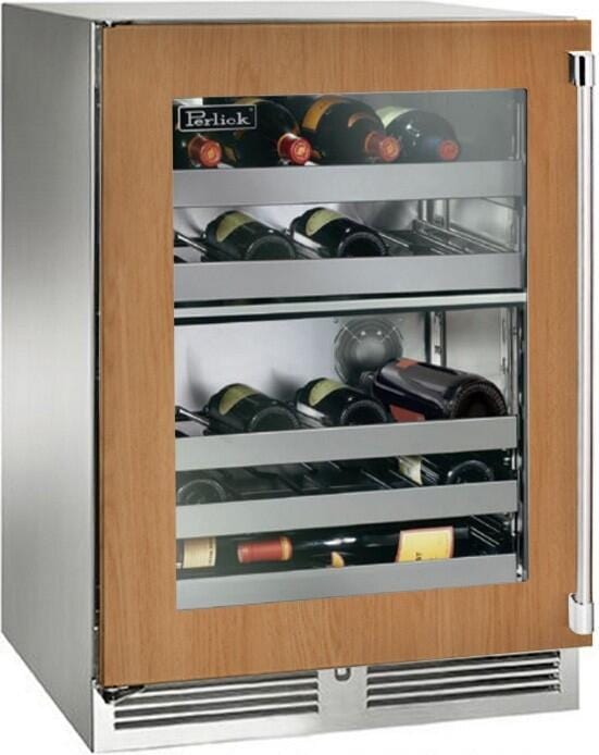 Perlick 24 inch Signature Series 32 Bottle Wine Cooler HP24DO-4-4 Wine Coolers HP24DO-4-4L Luxury Appliances Direct