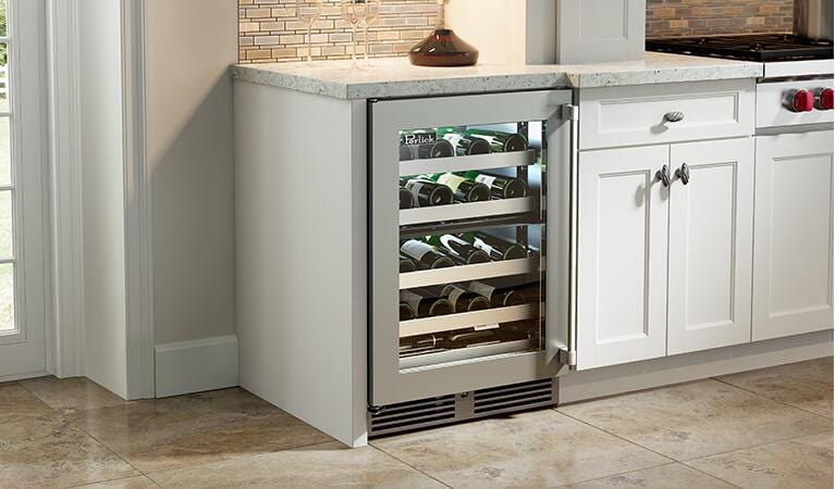 Perlick 24 inch Signature Series 32 Bottle Wine Cooler HP24DS-4-3 Wine Coolers Luxury Appliances Direct