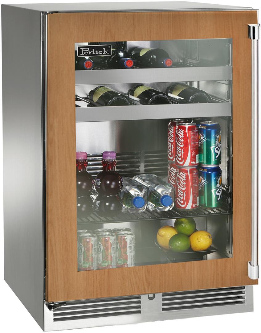 Perlick 24 inch Signature Series 5.2 cu.ft Beverage Center HP24BO-4-4 Beverage Centers HP24BO-4-4L Luxury Appliances Direct