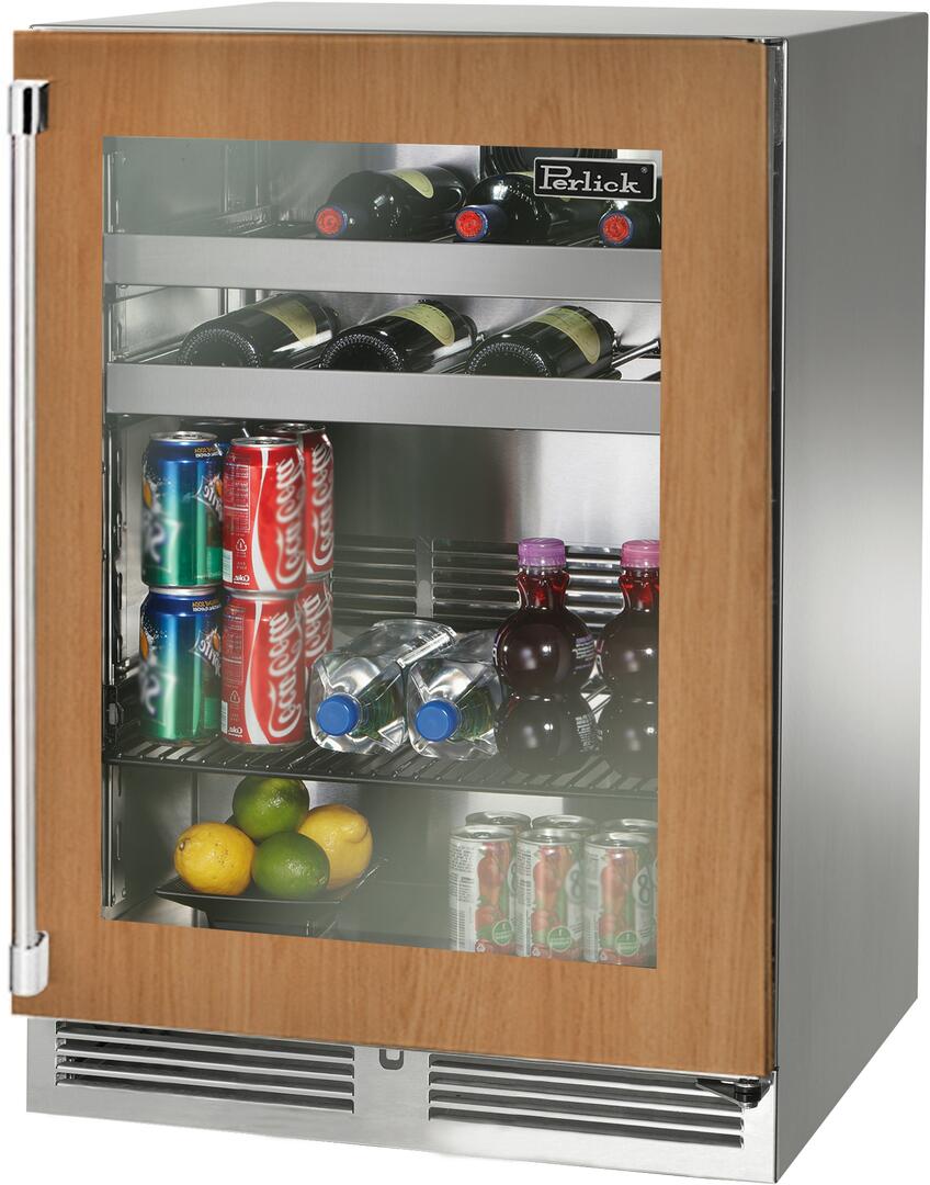 Perlick 24 inch Signature Series 5.2 cu.ft Beverage Center HP24BO-4-4 Beverage Centers HP24BO-4-4R Luxury Appliances Direct