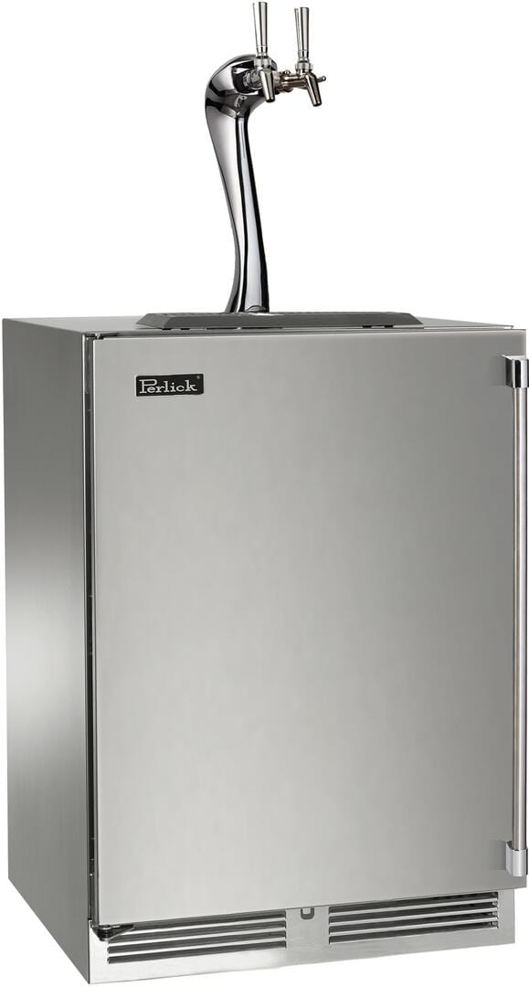 Perlick 24-Inch Signature Series Beer Dispenser HP24TS-4-1-2A Kegerators HP24TS-4-1L-2A Luxury Appliances Direct