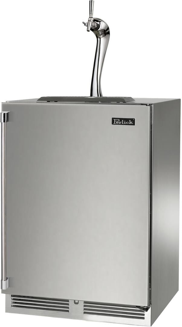 Perlick 24-Inch Signature Series Indoor Beer Dispenser HP24TS-4-1-1A Kegerators HP24TS-4-1R-1A Luxury Appliances Direct