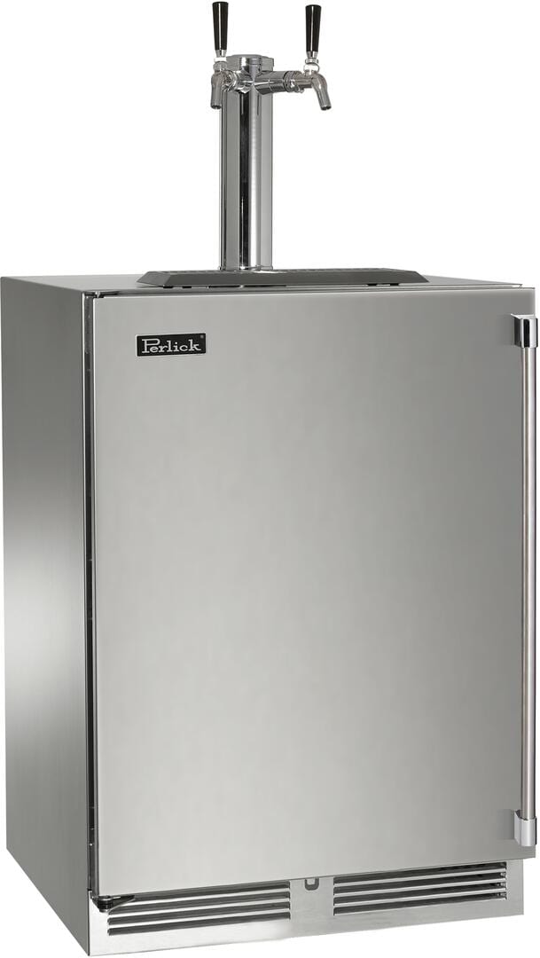 Perlick 24-Inch Signature Series Indoor Beer Dispenser HP24TS-4-1-2 Kegerators HP24TS-4-1L-2 Luxury Appliances Direct