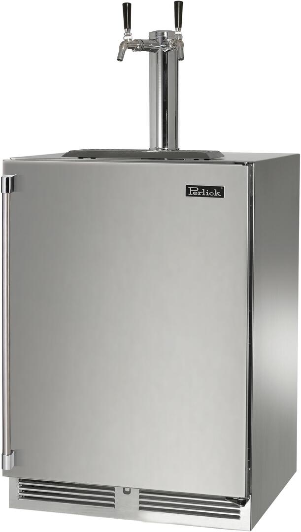 Perlick 24-Inch Signature Series Indoor Beer Dispenser HP24TS-4-1-2 Kegerators HP24TS-4-1R-2 Luxury Appliances Direct