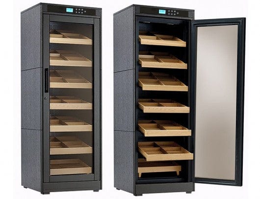 Prestige Import Group 6 Storage Shelf Electric Climate/Humidity Controlled Cabinet (Black Oak) RMGTNLT/CNBS Cigar Humidors RMGTNLT/CNBS Luxury Appliances Direct