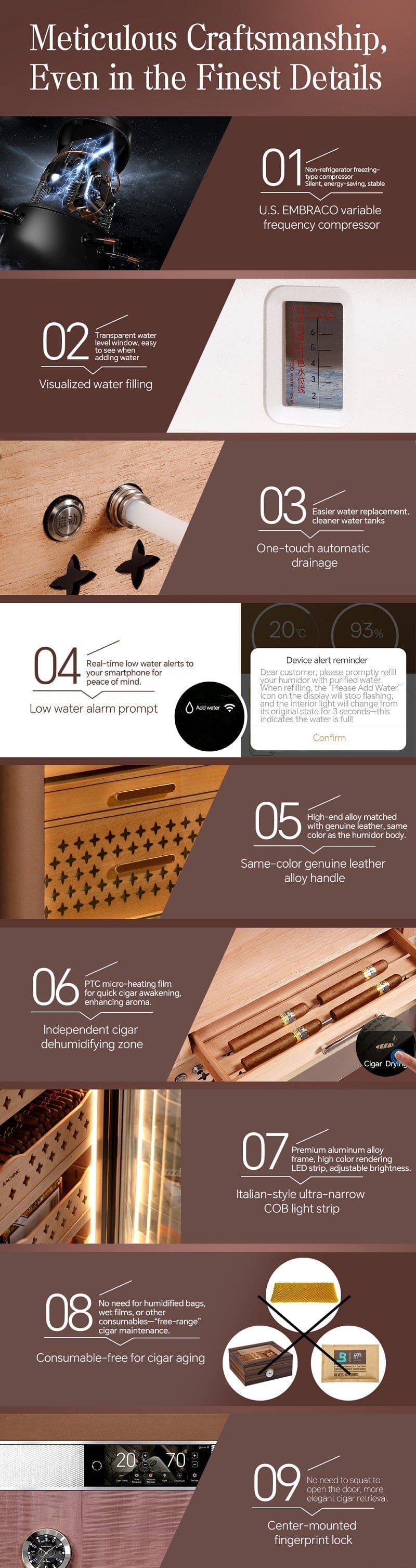 Raching Reserva RR980 Electric Humidor