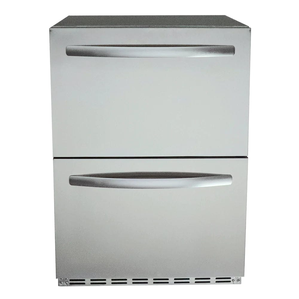 RCS 24-Inch 5.3 Cu. Ft. Outdoor Rated Dual Drawer Refrigerator REFR4 Refrigerators REFR4 Luxury Appliances Direct