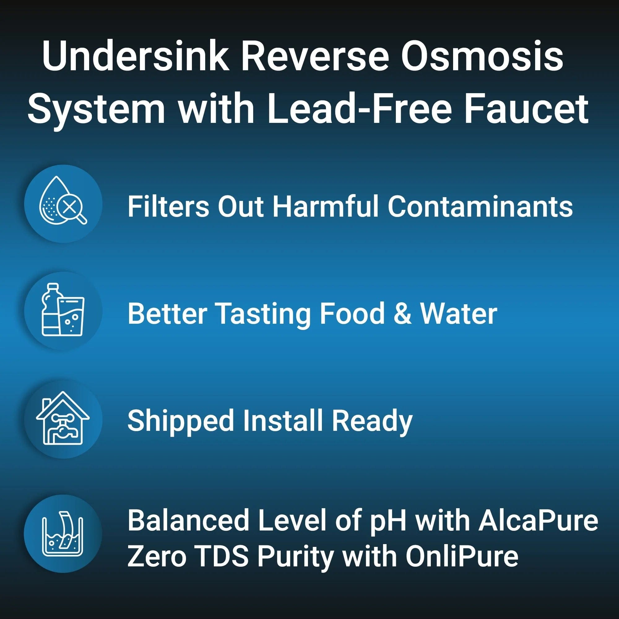 RKIN Flash Undersink Reverse Osmosis System with Chrome Lead-Free Faucet Water Systems FlashRO-DI Luxury Appliances Direct