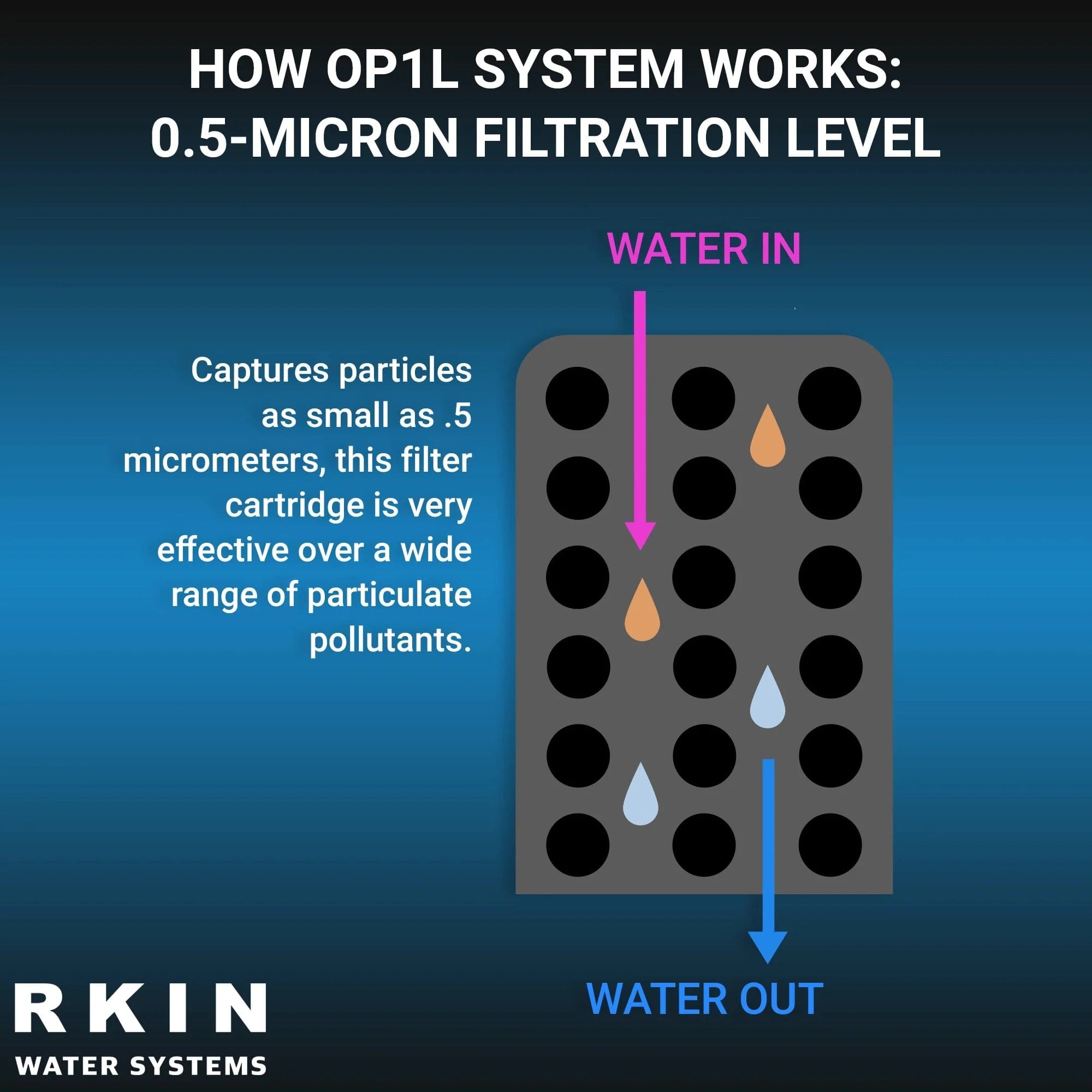 RKIN OP1L Certified Whole House Lead, Cyst, PFOA, and PFOS Water Filter System Water Systems Luxury Appliances Direct