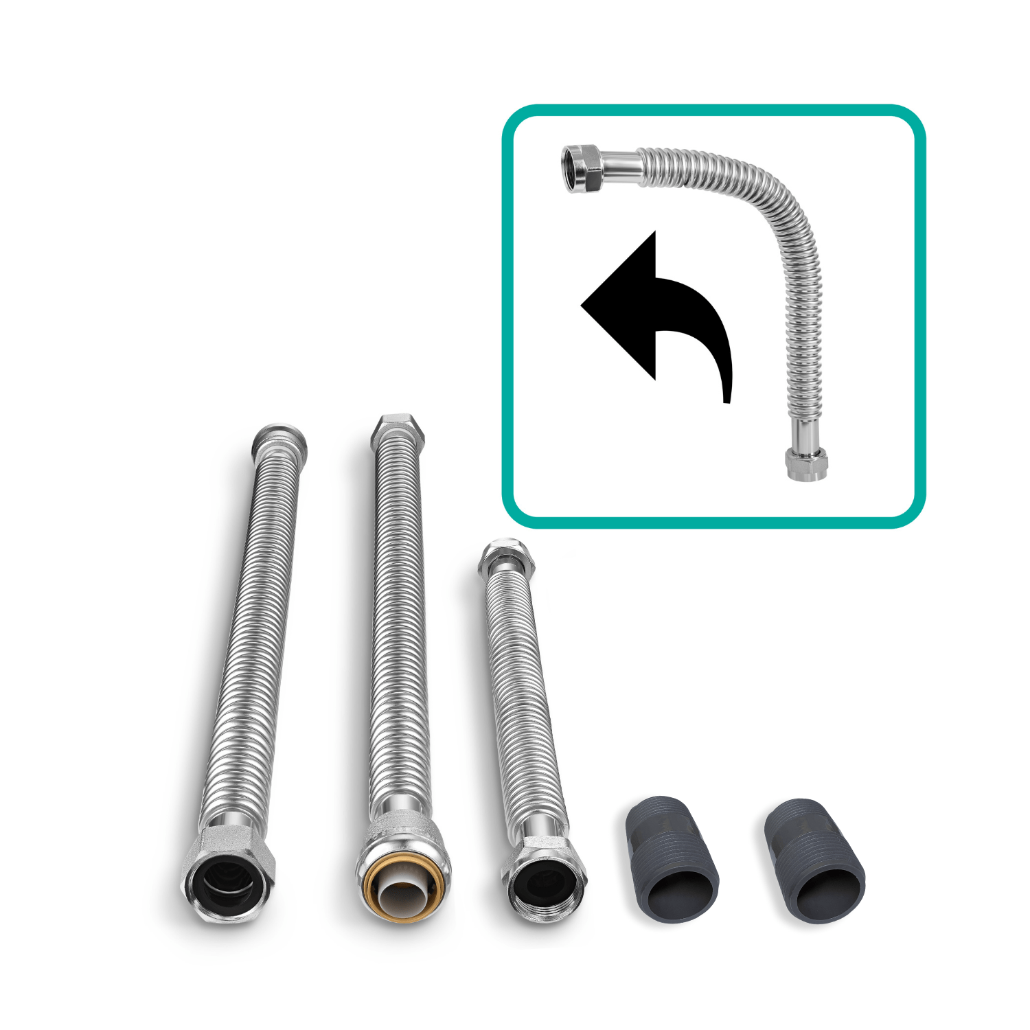 RKIN Single Tank Super Flex Installation Kit for Whole House Water Treatment System Water System Accessories WH-SFIK-ST Luxury Appliances Direct