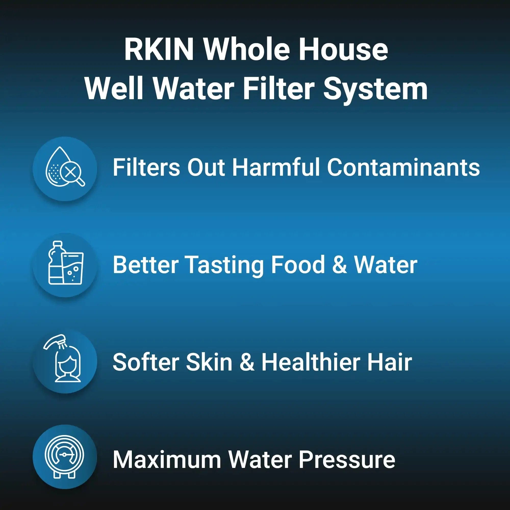 RKIN Sulfur, Iron, Manganese Well Water Filter System Water Systems Luxury Appliances Direct