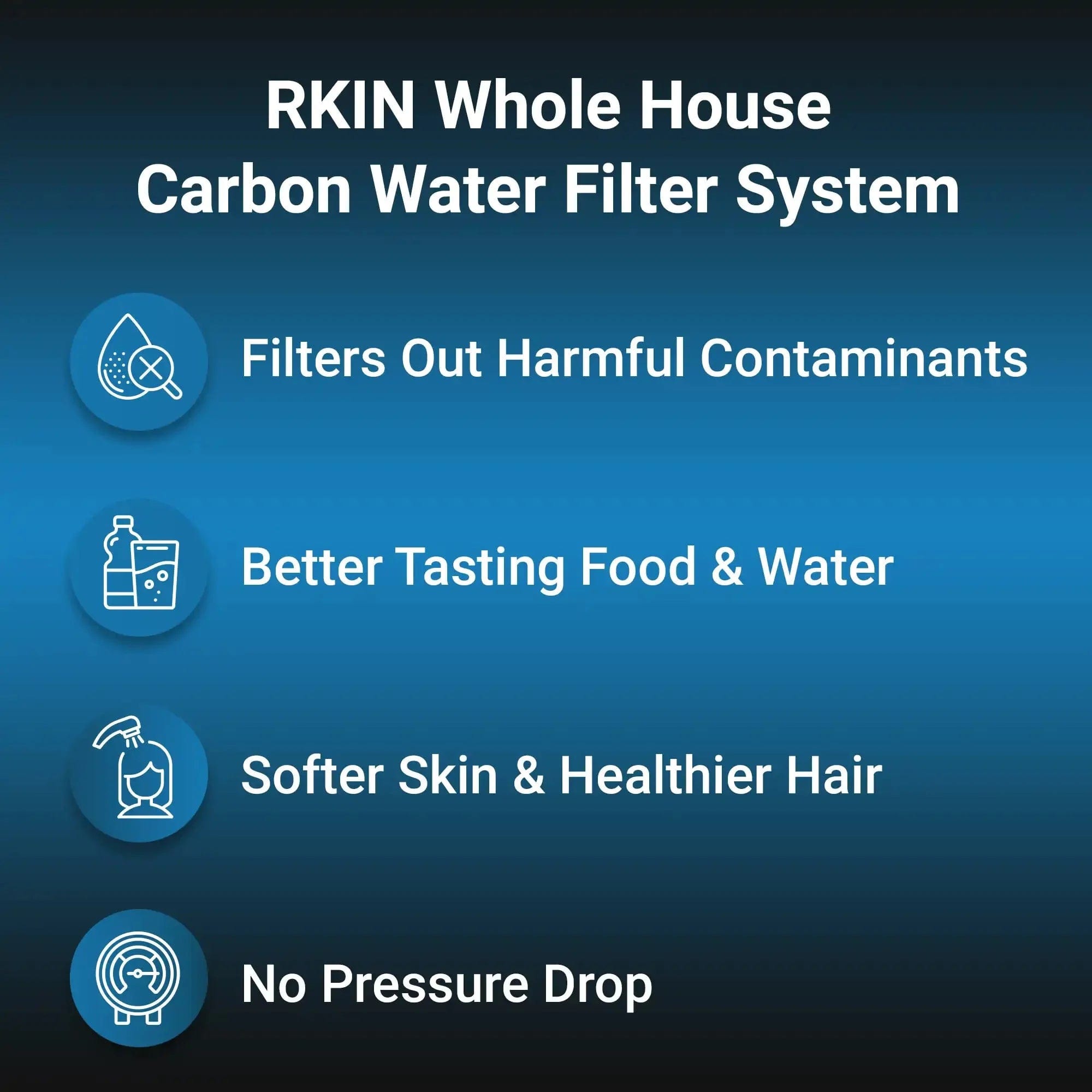 RKIN Whole House Carbon Water Filter System Water Systems RKIN-CS10 Luxury Appliances Direct