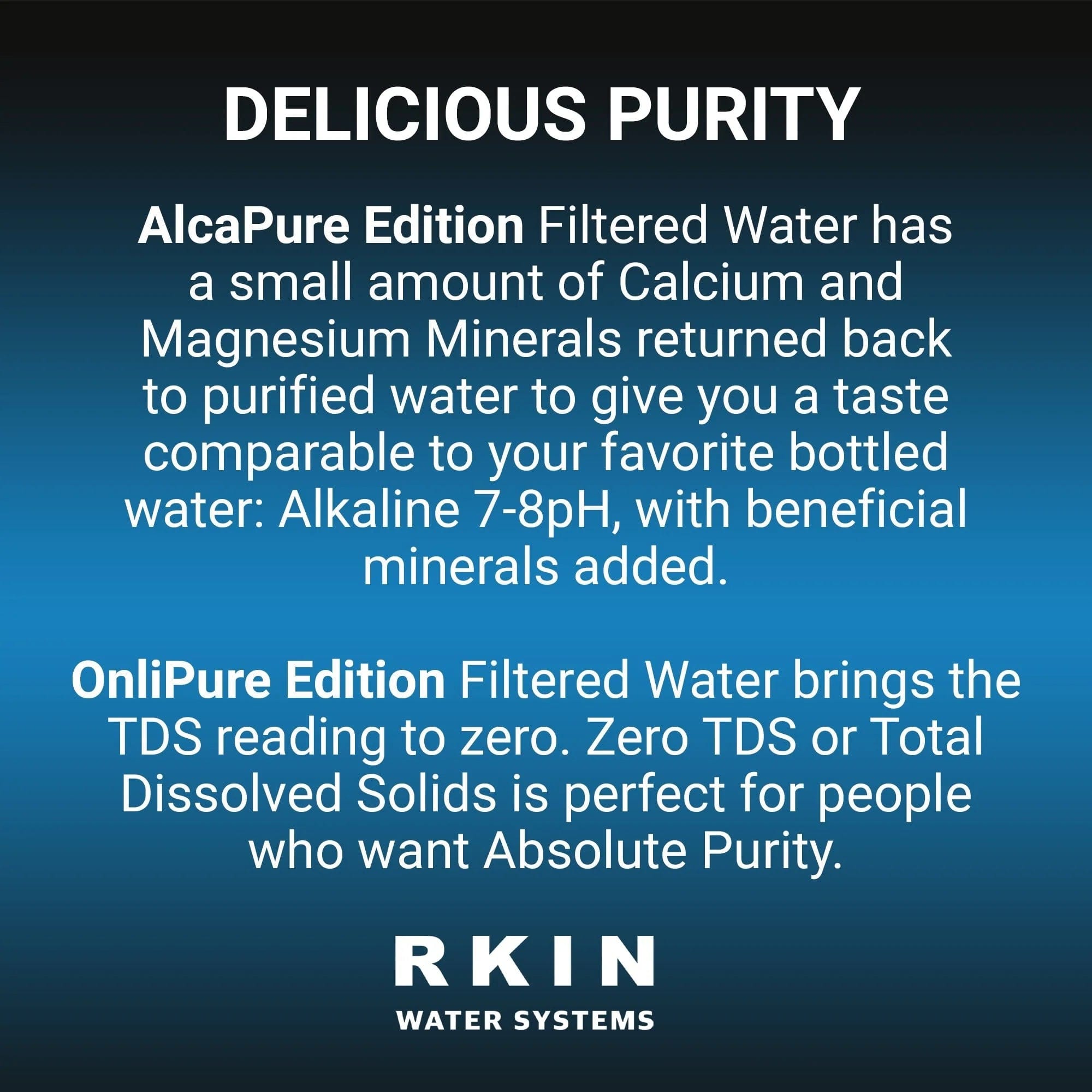 RKIN Zero Installation Purifier Countertop Reverse Osmosis Water Filter Water Systems Luxury Appliances Direct