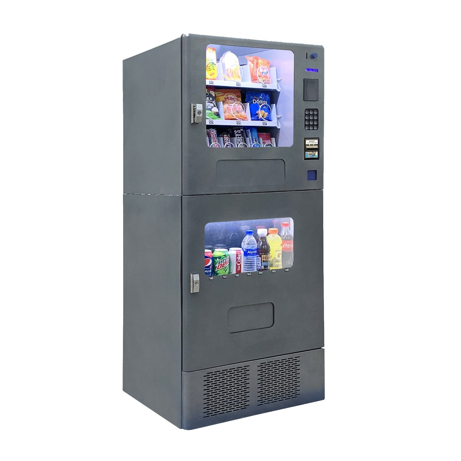 Seaga SM2300S Combo - Slate Metallic Vending Machines SM2300S Luxury Appliances Direct