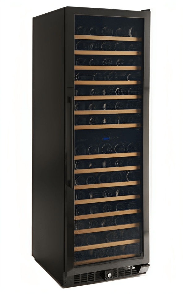 Smith & Hanks 166 Bottle Black Stainless Dual Zone Wine Fridge RW428DRBSS Wine Coolers RE55004 Luxury Appliances Direct