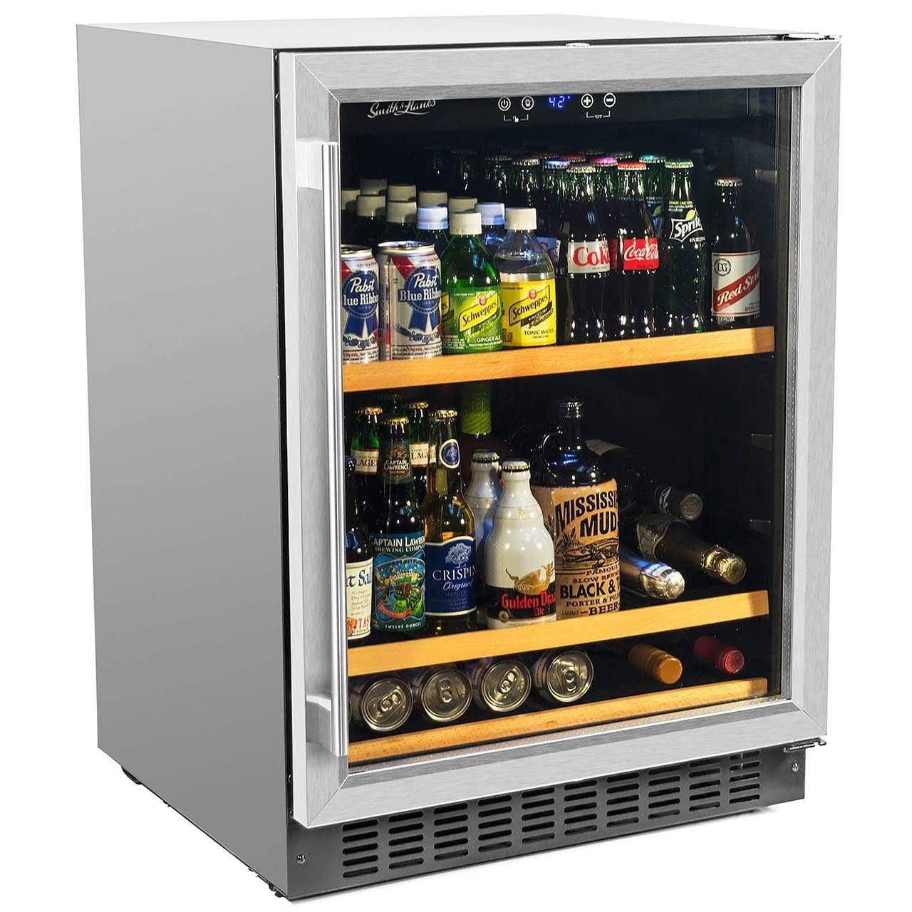 Smith & Hanks 178 Can Beverage Fridge RE100012 Beverage Centers BEV145SRE Luxury Appliances Direct