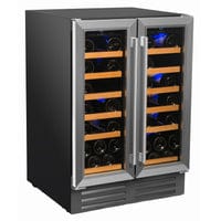 Smith & Hanks 40 Bottle Dual Zone Wine Fridge RW116D Wine Coolers RE100008 Luxury Appliances Direct