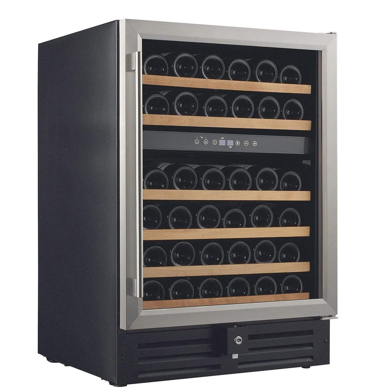 Smith & Hanks 46 Bottle Dual Zone Wine Fridge RW145DR Wine Coolers RE100002 Luxury Appliances Direct