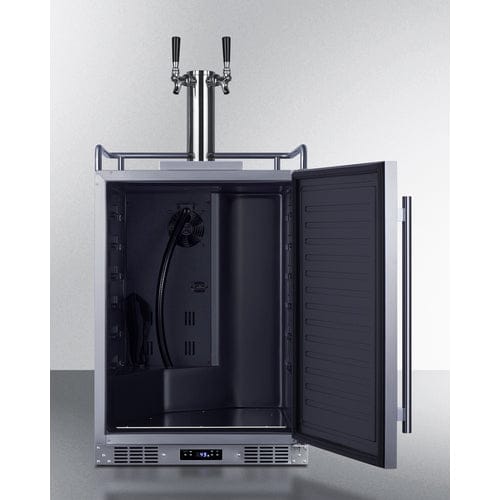 Summit 24-inch Built-In Outdoor Beer and Coffee Kegerator SBC683OSTWINCFB Kegerators SBC683OSTWINCFB Wine Coolers Empire
