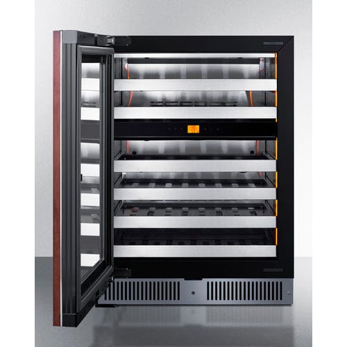 Summit 24 inch Dual Zone Built-In Wine Cellar CL244WC2PNRLHD