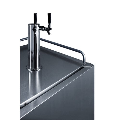 Summit 24" Outdoor Beer and Wine Kegerator SBC683OSTWINBW
