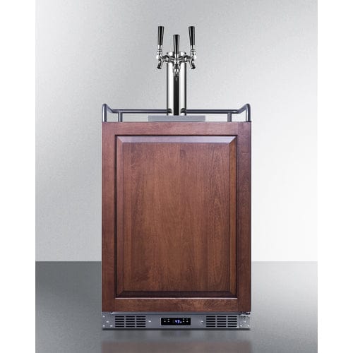 Summit 24" Panel Ready Triple Tap Kegerator SBC682PNRTRIPLE