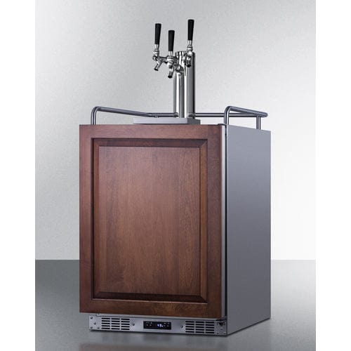 Summit 24" Panel Ready Triple Tap Kegerator SBC682PNRTRIPLE