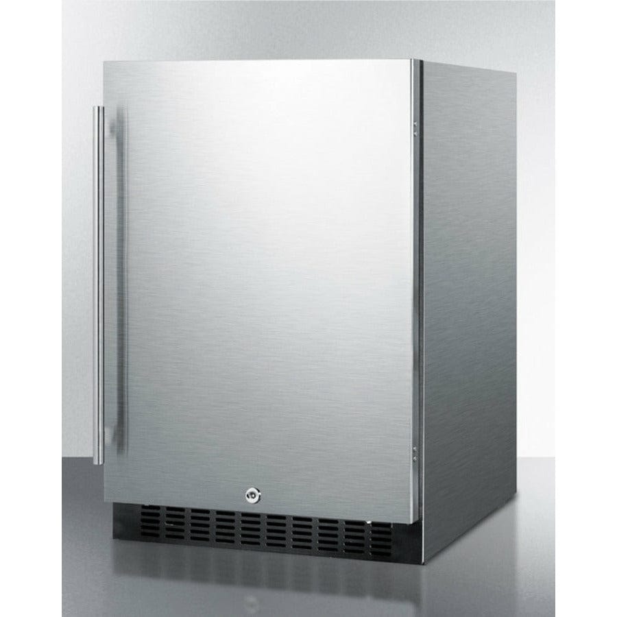 Summit 24" Wide Built-In All-Refrigerator - FF64B Refrigerators FF64BCSS Luxury Appliances Direct