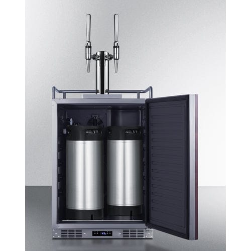 Summit 24" Wide Built-In Cold Brew Coffee Kegerator SBC682PNRCFTWIN