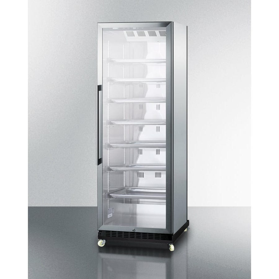 Summit 24" Wide Mini Reach-In Beverage Center with Dolly - SCR1401 Refrigerators Luxury Appliances Direct