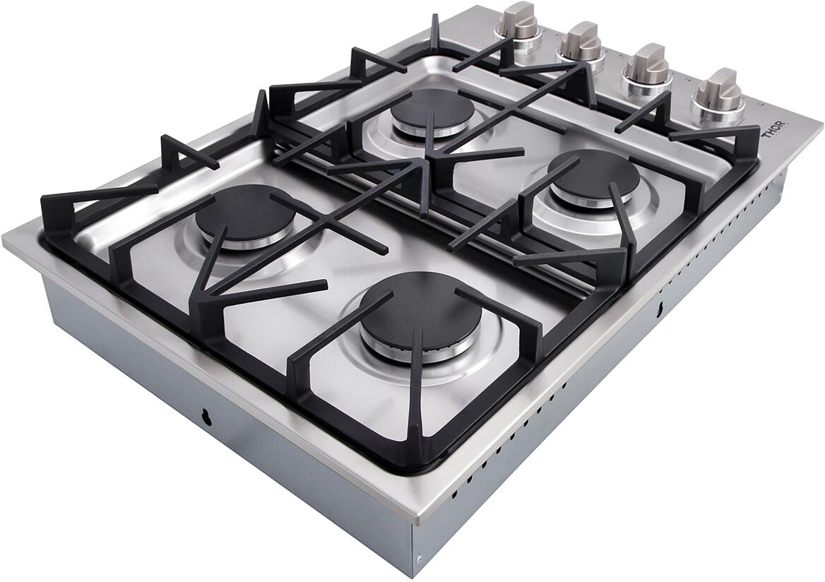 Thor 30 Inch Drop-in Cooktop in Stainless Steel TGC3001 Cooktops TGC3001 Luxury Appliances Direct