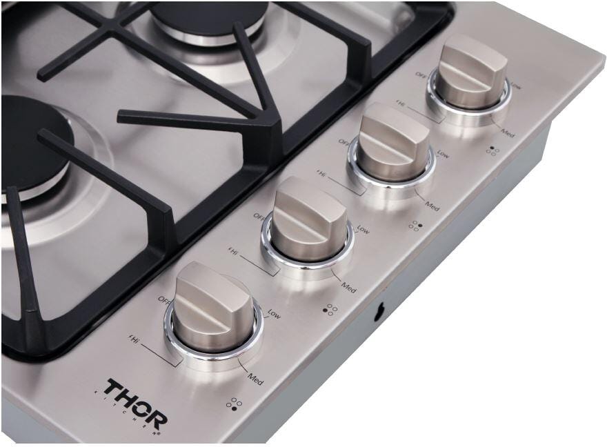 Thor 30 Inch Drop-in Cooktop in Stainless Steel TGC3001 Cooktops TGC3001 Luxury Appliances Direct