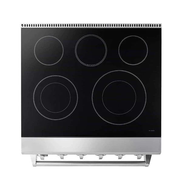 Thor Kitchen 2-Piece Appliance Package - 30" Electric Range and Under Cabinet Range Hood in Stainless Steel Appliance Packages AP2-HRE30 Luxury Appliances Direct