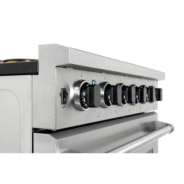 Thor Kitchen 2-Piece Appliance Package - 30" Gas Range & Premium Under Cabinet Hood in Stainless Steel Ranges Luxury Appliances Direct