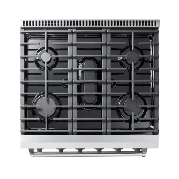 Thor Kitchen 2-Piece Appliance Package - 30" Gas Range & Premium Under Cabinet Hood in Stainless Steel Ranges Luxury Appliances Direct