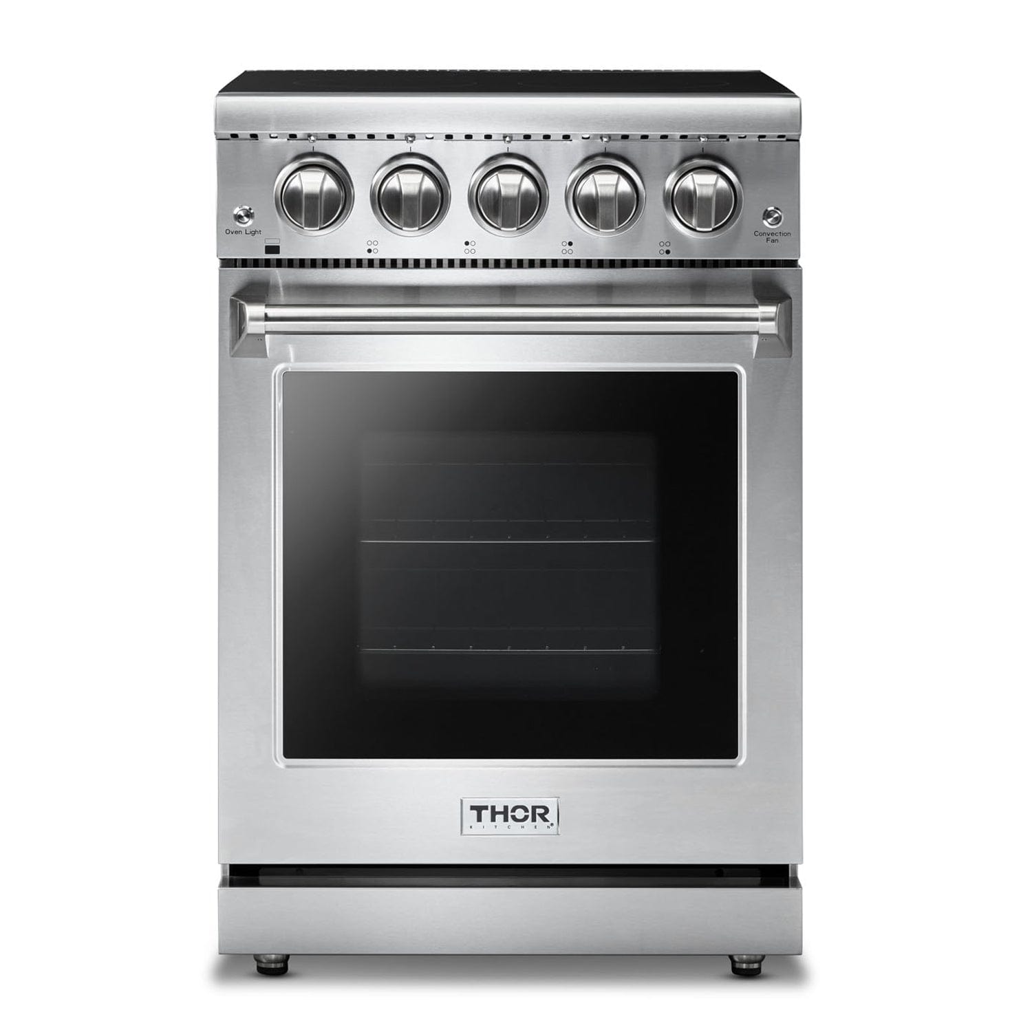 Thor Kitchen 24 in. Professional Electric Range in Stainless Steel HRE2401 Ranges HRE2401 Luxury Appliances Direct