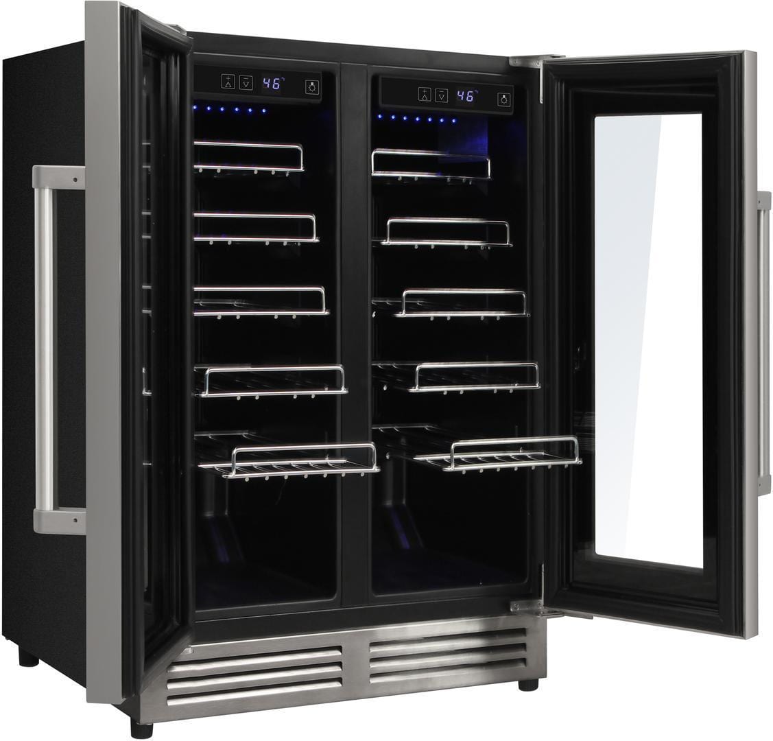 Thor Kitchen 24 Inch 42 Bottle Dual Zone Wine Cooler TWC2402 Wine Coolers TWC2402 Luxury Appliances Direct