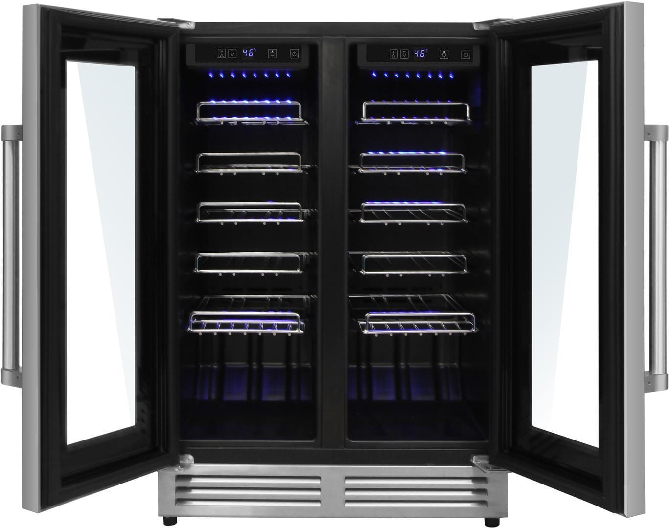 Thor Kitchen 24 Inch 42 Bottle Dual Zone Wine Cooler TWC2402 Wine Coolers TWC2402 Luxury Appliances Direct