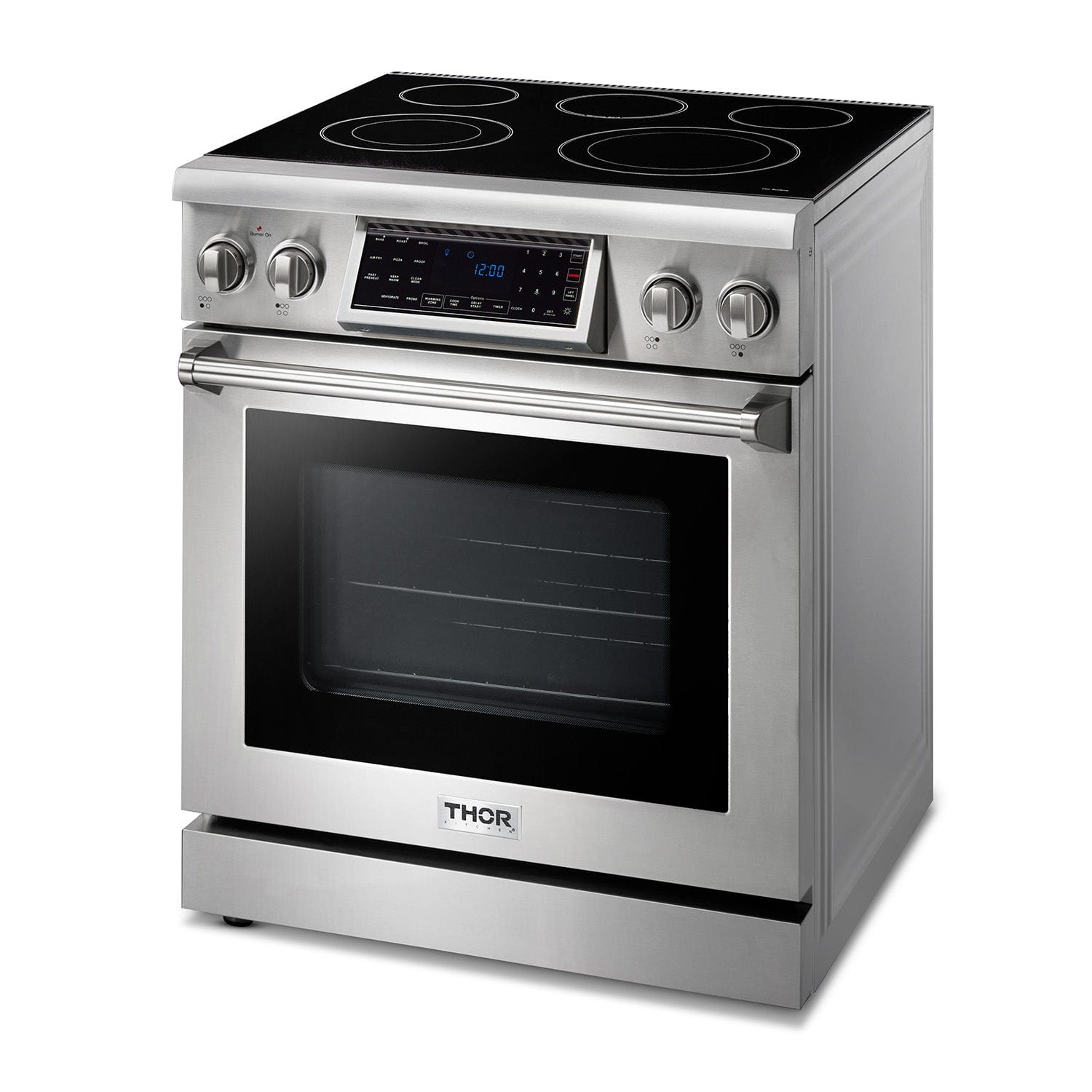Thor Kitchen 30 Inch Air Fry and Self-Clean Professional Electric Range TRE3001 Ranges TRE3001 Luxury Appliances Direct