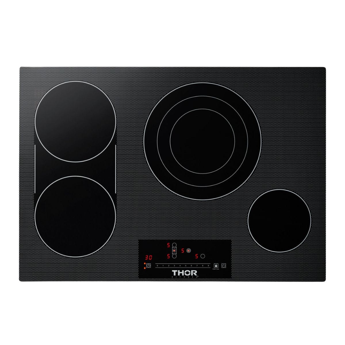 Thor Kitchen 30 Inch Professional Electric Cooktop With 4 Burners in Black TEC30 I Luxury Appliances Direct