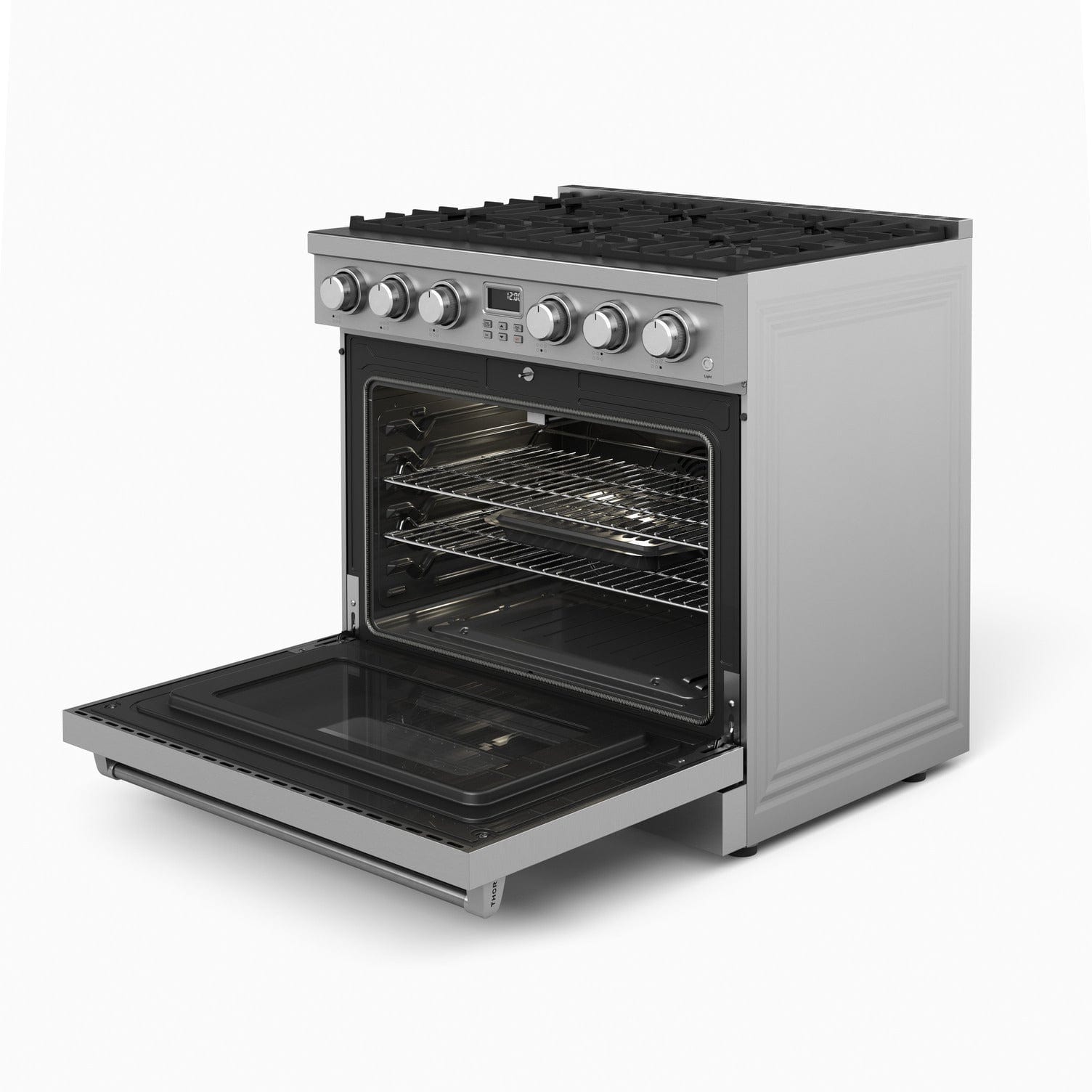 Thor Kitchen 36" Contemporary Professional Propane Gas Range ARG36LP Ranges ARG36LP Luxury Appliances Direct