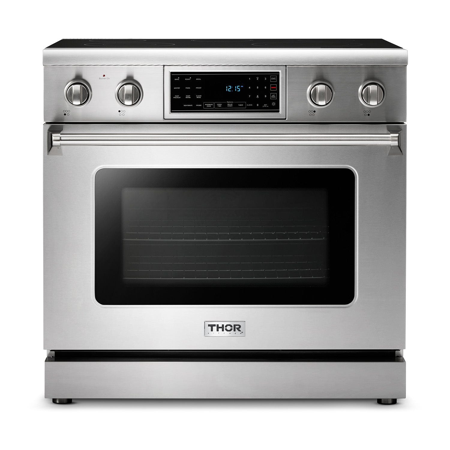 Thor Kitchen 36 Inch Air Fry and Self-Clean Professional Electric Range TRE3601 Ranges TRE3601 Luxury Appliances Direct