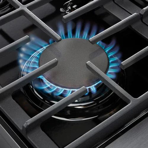 Thor Kitchen 5-Piece Appliance Package - 30-Inch Gas Range, Refrigerator with Water Dispenser, Under Cabinet Hood, Dishwasher, & Microwave Drawer in Stainless Steel I Luxury Appliances Direct