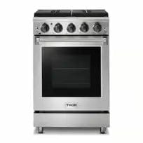 Thor Kitchen Appliance Package - 24 in. Gas Range and Range Hood, AP-LRG2401U Ranges AP-LRG2401U Luxury Appliances Direct