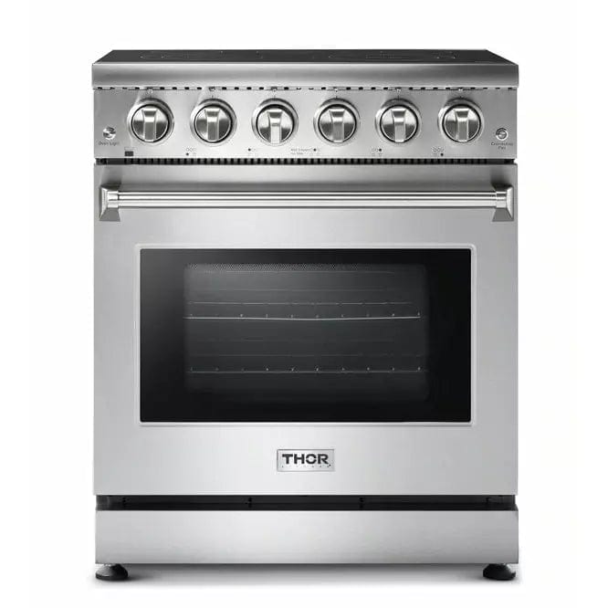 Thor Kitchen Appliance Package - 30 In. Electric Range, Microwave Drawer, Counter-Depth Refrigerator with Water and Ice Dispenser, Dishwasher Ranges AP-HRE3001-12 Luxury Appliances Direct