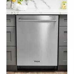 Thor Kitchen Appliance Package - 30 In. Electric Range, Refrigerator with Water and Ice Maker, Dishwasher I Luxury Appliances Direct