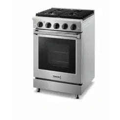 Thor Kitchen Package - 24 in. Professional Electric Range, Range Hood I Luxury Appliances Direct